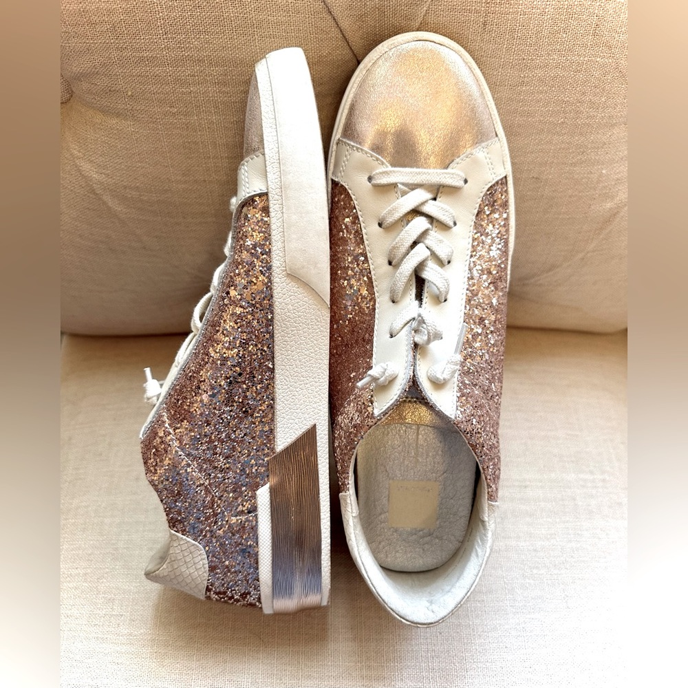 Dolce Vita - Zina Sneakers - Rose Gold Glitter - Size 12 - Worn Once